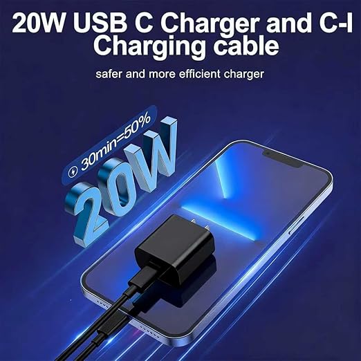 FEEL2NICE iPhone Charger Fast Charging 2 Pack Type C Wall Charger Block with 2 Pack [6FT&10FT] Long USB C to Lightning Cable for iPhone 14/13/12/12 Pro Max/11/Xs Max/XR/X,AirPods Pro,Black