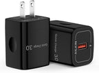 Usb Charger Block With Single USB-A Qc 3.0 Charging Port For Google Pixel 10 Pro Xl 9 9a 8 8a 7, Apple Wall Charger Usba Multi 2 Pack Power Adapter Ac Cube for iPhone, Samsung Galaxy, Wireless Charger
