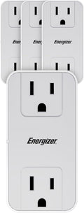 Energizer 4 Pack Fast Charging Multi Plug Wall Outlet Extender - 2 AC Power Outlets, 20W PD Type C, 2 USB A (3.1A Total Output)