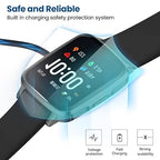 RuenTech Smart Watch Chargers, Magnetic Universal Charger, Charging Pin Spacing 2.54mm/4mm/7.62mm, Compatible for SmartWatch (Black, 2.54mm)