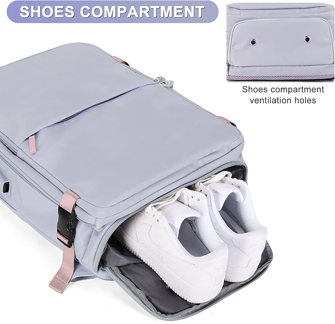 coofay Large Travel Backpack For Women Airline Approved Carry On Backpack Flight Approved Waterproof Sports Luggage Backpack Casual Daypack Small Hiking Backpack