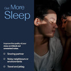 Alpine SleepDeep Multisize - Soft Ear Plugs for Sleeping and Concentration - New 3D Oval Shape and Noise Reducing Gel for Better Attenuation - 27dB - Ideal for Side Sleeper - 2-Pair Reusable: S + M/L