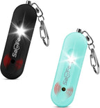 Personal Safety Alarm - Waterproof Rechargeable Security Alarm - 140dB Extra Loud Siren & Strobe Light - Self Defense Keychain - Gift for Women, Teenagers, College Girls, Seniors(Aqua+Black)