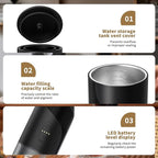 Portable Coffee Machine，Rechargeable Cafetière Portable de Voyage with USB-C, 20bar, Electric Coffee Maker for Camping & Travel, 3-in-1 Car Coffee Maker, Compatible with Coffee Grounds&Capsules