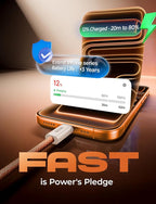 LISEN USB C Cable, 5-Pack [3.3/3.3/6.6/6.6/10FT] Orange for iPhone 17 Charger Cord, 60W C to C Cable Fast Charging for iPad, iPhone 17 Air 16 15 Pro Max, Samsung Z Flip 7/S25/S24