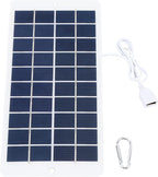 Airshi USB Output Solar Charging Panel, Portable Solar Panel Charger 4.5W 5V Monocrystalline Silicon for Camping