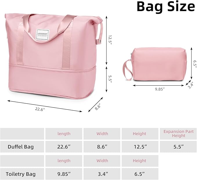 6 Piece Luggage Sets with Bags, Lightweight Expandable Checked Luggage Sets, Hardshell ABS Spinner Wheels Carry on Suitcase with TSA Lock, for Travel, Women Men (1 Pink, 18/20/24/28inch+2bags)