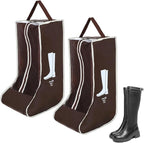 2 Pack Boot Storage Bag, Tall Boots Storage/Protector Bag, Portable Dust Proof Boot Bags for Cowboy Boots, Shoe Cover Protector Carry Bags with Handle for Organizer Packing Travel and Daily Use