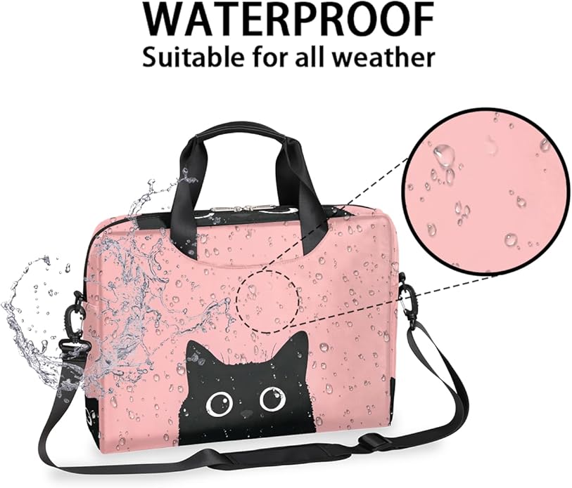 Cute Laptop Shoulder Bag for Women Men, Computer Laptop Bag Laptop Sleeve Case Laptop Satchel Briefcase Carrying Bag QA-1