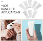 8pcs 20ml Refillable Plastic Travel Containers with Flip Cap, Squeeze Bottles for Lotion and Cosmetics Packaging, Portable Sample Bottles for Toiletries and Facial Cleanser
