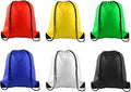 PLULON 6 Pcs Drawstring Bags Bulk Drawstring Backpack String Backpack Cinch Sack Sport Gym Backpack Bags for Yoga Traveling Outdoor Sports (mixed colors)
