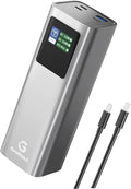 27000mAh Power Bank, 140W Laptop Portable Charger with PD 3.1 Fast Charging, Smart Sisplay, 99Wh Battery Bank for MacBook Pro/Air, iPad Pro, iPhone17/16 Series, Samsung and More(Silver Gray)