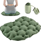 Inflatable Seat Cushion, Portable & Lightweight Airplane Seat Cushion, Camping Accessories Chair Pad Travel Stadium Cushions for Wheelchair,Driving,Office Work(Color:Green)