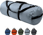 175L Extreme Duffel Bag, Heavy-Duty Gear Bag, 1050D Tuff Cloth, Diamond Ripstop, Reinforced Stitching - Grey (18” x 42")