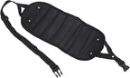 CHICIRIS Foot Hammock for Airplane Travel, Portable Breathable Mesh Footrest with AntiTip Design, 19.69-43.31in Adjustable Length for Office Home and Plane Comfort (Black)
