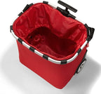 reisenthel carrycruiser red – Portable Shopping Trolley with Sturdy Aluminum Frame, Shoulder Strap and Removable mesh Inner Bag - Made of Water-Repellent Material.