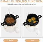 Pour Over Coffee Maker,Portable Stainless Steel Reusable Coffee Filter, Mini Collapsible Paperless Single Serve 1 Cup Coffee Dripper Cup Easy To Clean For Travel Camping