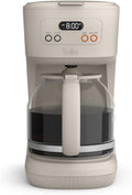 BELLA 12 Cup Programmable Coffee Maker, Reusable Dishwasher Safe Accessories, Easy LCD display, Auto Shutoff, 900 watt, Oatmilk