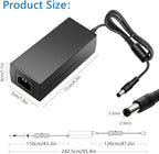 SHNITPWR 12V Power Supply 5A 60W AC to DC Converter Adapter 100~240V to 12 Volt 5 Amp Transformer LED Driver 5.5x2.5mm Plug for 5050 3528 LED Strip Light 3D Printer CCTV Camera LCD Monitor, Pack of 2
