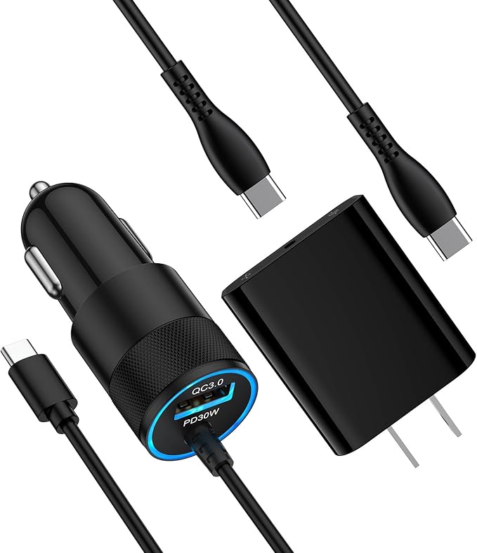 for Samsung S26+ S26 Plus Ultra, Fast Car Phone Charger Adapter Vehicle Auto Automobile Plug for Galaxy S26 S25 FE S25+ S24 S23 S22 S21 S20, A17 A56 A36 A26 A16, USB C Car Charging 3FT/6FT Cable Cord
