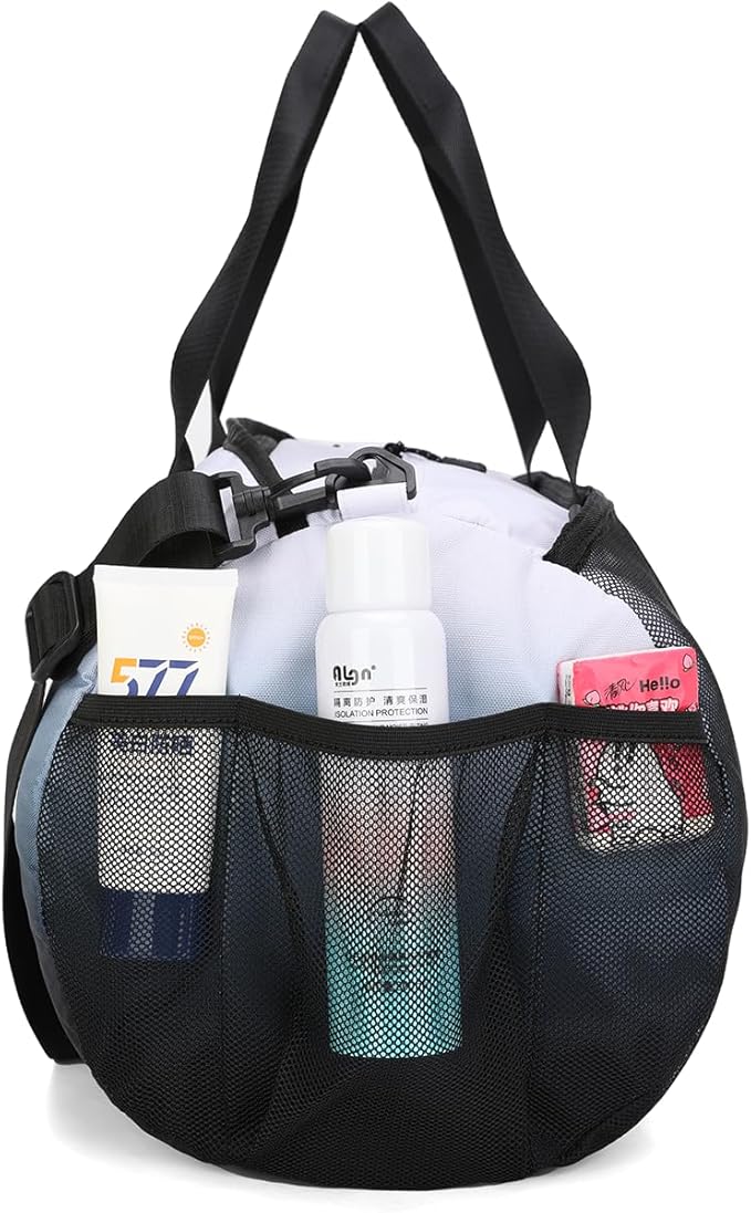 Gym Bags for Men with Side Pocket, 38L Sports Gym Duffle Bag with Wet Pocket&Shoe Compartment, Large Waterproof Sport Duffel Bags for Travel, Sports, Fitness&Workout(Black Gradient)