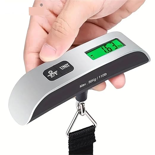 Luggage Weight Scale, Luggage Scale Electronic Digital Scale Equipped with Temperature Sensor Portable Handheld Travel Suitcase Bag Hanging Scale,for Travel