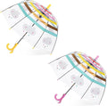 Kids Clear Umbrella for Rain Dome Bubble Umbrellas Windproof for Kids Boys and Girls