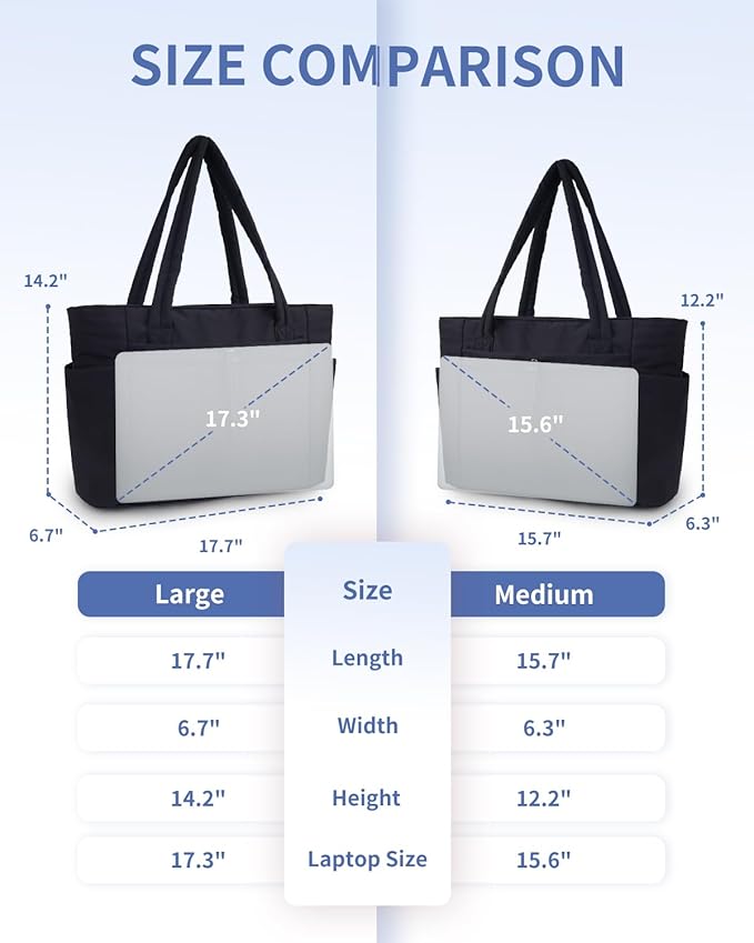 Wandering Nature Puffer Tote Bag with Cup Holder & Laptop Compartment & Trolley Sleeve for Travel, Work, Nurse, Women