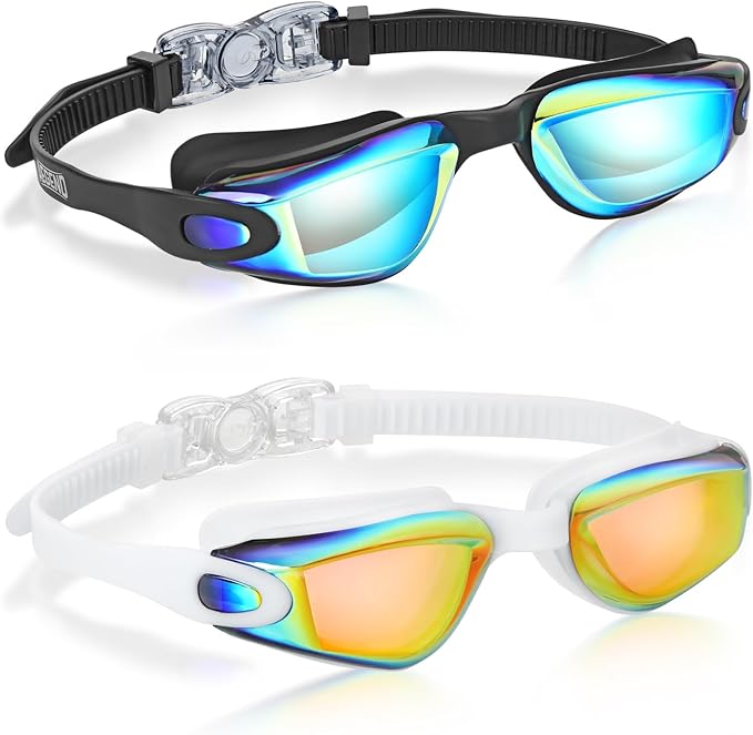 Aegend Swim Goggles for Kids Youth 3-14 Anti-Fog Anti-UV Comfort Fit Goggles for Swimming