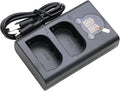 Dual USB Charger LP-E6 for LP-E6 Battery,EOS 5D Mark 2 3 II III 5DS 5DS R 6D 7D 7D Mark II 60D 60Da 70D 80D SLR Camera,Overcharge Protection,Portable Travel Charger