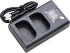 Dual USB Charger LP-E6 for LP-E6 Battery,EOS 5D Mark 2 3 II III 5DS 5DS R 6D 7D 7D Mark II 60D 60Da 70D 80D SLR Camera,Overcharge Protection,Portable Travel Charger