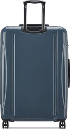DELSEY PARIS Helium Aero Hardside Expandable Luggage with Spinner Wheels, Orion Blue, Checked-Large 28 Inch