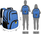 YOREPEK Large Backpack for Men, Extra Large Laptop Backpacks for Men Women, Water Resistant Travel Backpack Airline Approved Business Work Bag Fits 17 Inch Computer, Black