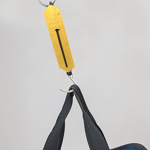 Beaupretty 2pcs Handheld Mechanical Hanging Scale 50kg Vertical Spring Kitchen and Travel Luggage Weighing Tool Yellow Portable Fish and Produce Scale