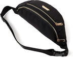 Fanny Pack Waist Pack for Women, Fashion Waist Bag with Adjustable Strap for Travel Sports Running black