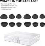 AhaStyle Ear Tips for Beats Studio Buds/Powerbeats Pro 2/Solo Buds/Fit Pro/Studio Buds+【Fit in The Charging Case】6 Pairs S/M/L Silicone Ear Covers Replacement Tips for Beats Wireless Bluetooth Earbuds