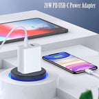 3 Pack USB C Charger Block, Dual Port Type C Wall Charger Fast Charging 20W Power Adapter Cube for iPhone 14/14 Pro/14 Pro Max/14 Plus/13/12/11, XS/XR/X, iPad, Samsung, More