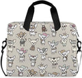 Laptop Bag 15.6 inch, Waterproof Laptop Case with Strap, Protective Laptop Carrying Case for Women & Men, Cute Chihuahua Dogs