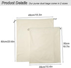 LAKE OF FIRE Dustproof Storage Bags with Drawstring Closure, 2-Piece Set – Multi-Purpose Protective Pouches for Handbags, Purses, Shoes, and Boots