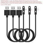 RuenTech Smart Watch Chargers, Magnetic Universal Charger, Charging Pin Spacing 2.54mm/4mm/7.62mm, Compatible for SmartWatch (Black, 2.54mm)