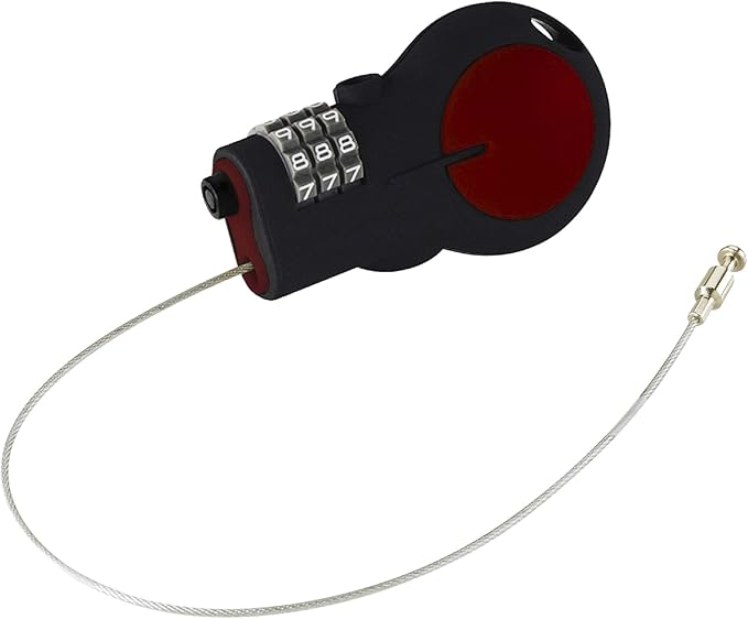 Lewis N. Clark Cable Luggage Lock | TSA Approved | Travel Or Bike Lock | Set Your Own Combination | 30-inch Retractable Steel Cable