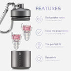 High Fidelity Concert Earplugs, Reusable Musicians Ear Plugs, 24dB Advanced Filter Technology Ear Protection for Music Festivals, DJs, Musicians