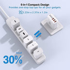 3 Pack 65W GaN Type C Wall Charger Block,6-Port Fast Charging Block,PD USB C Plug Adapter+QC Plug Compatible with Apple iPhone 17/17 Air/16E/16Pro Max/16Plus/16/15/14/13/12/11/XS Max,iPad Pro,AirPods