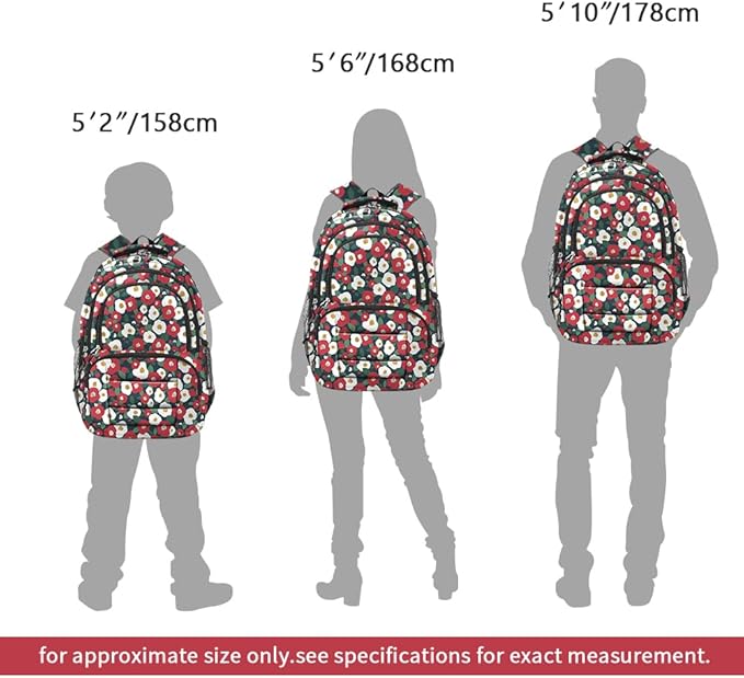 rickyh style School Backpack Travel Bag for Men & Women Lightweight College Back Pack with Laptop Compartmen