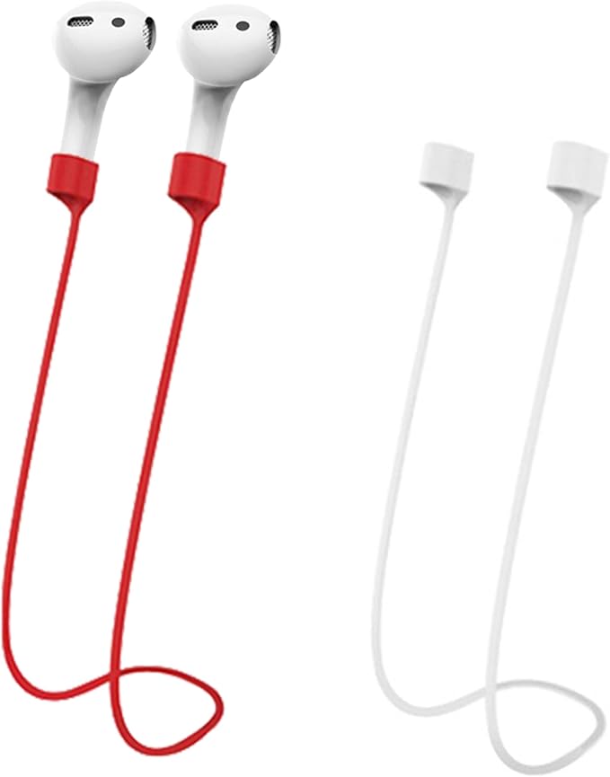 Magnetic Anti-Lost Straps for AirPods,Colorful Soft Silicone Sports Lanyard, Neck Rope Cord