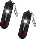 Personal Safety Alarm - Waterproof Rechargeable Security Alarm - 140dB Extra Loud Siren & Strobe Light - Self Defense Keychain - Gift for Women, Teenagers, College Girls, Seniors (Black+Black)