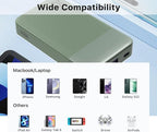 NOBIS Portable Charger, 10000mAh Power Bank Fast Charging, Battery Pack with C to C Cable, Battery Bank with Digital Display for iPhone iPad Android etc