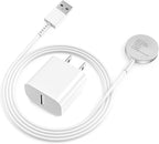 for Apple Watch Fast Smart iWatch Charger 3.3FT Magnetic Charging Cable with USB Wall Charger for Ultra2/Ultra/Series 9/8/7/SE/6/5/4/3/2/1
