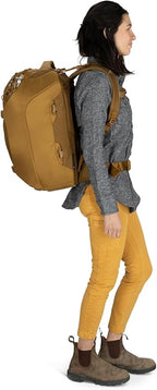 Osprey Sojourn Porter 46L Travel Backpack – Carry-On Compliant Luggage with StraightJacket Compression and Padded Laptop Sleeve – Durable Pack for International or Urban Travel, Koseret Green