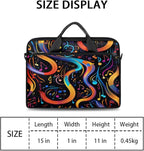 Laptop Shoulder Bag for Women Men, Waterproof Computer Case Messenger Bag Briefcase for Business Office Travel